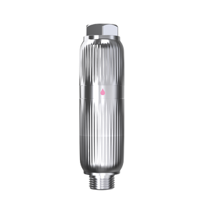 Filtro Aquafilter Chrome para ducha, vista frontal destacando su diseño